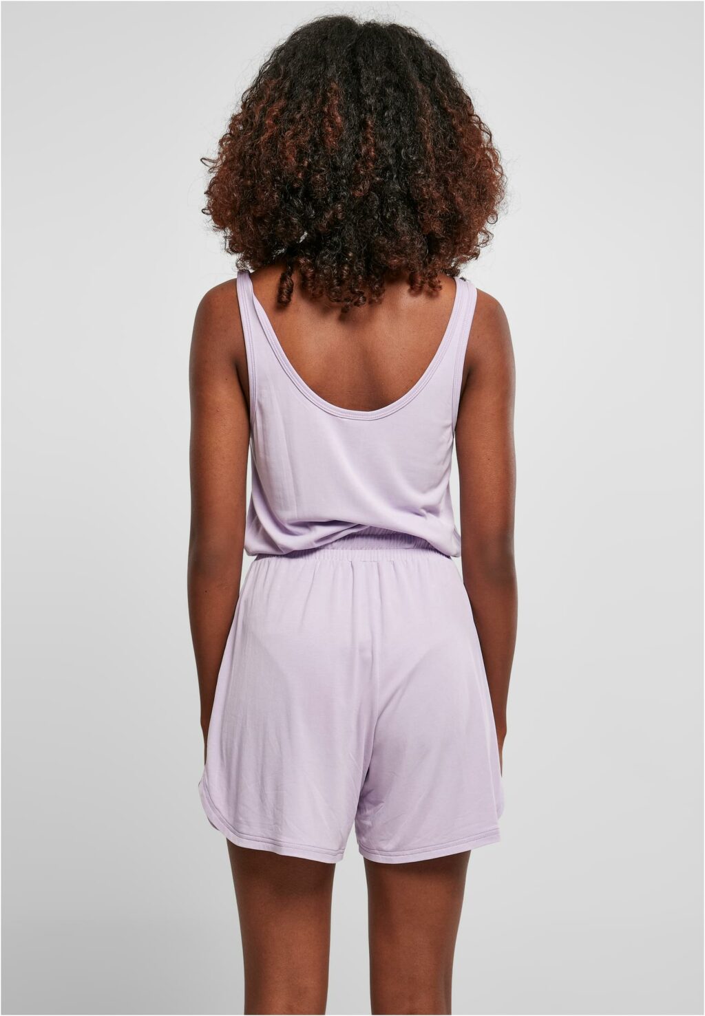 Urban Classics Ladies Short Sleeveless Modal Jumpsuit lilac TB4358