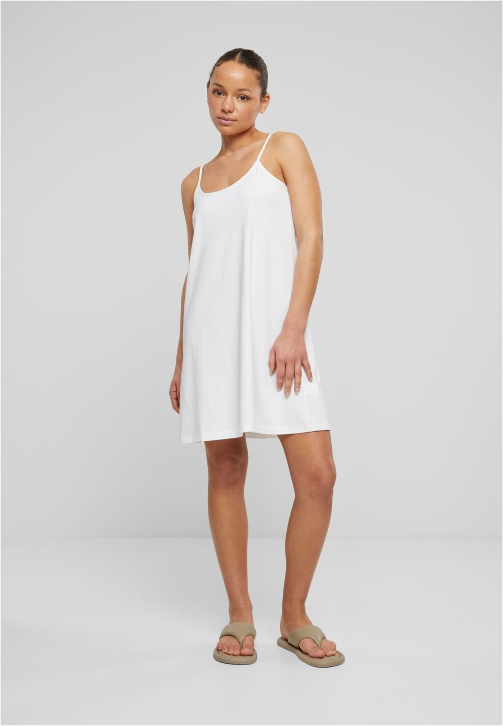 Urban Classics Ladies Stretch Jersey Hanger Dress white TB6877