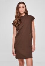 Urban Classics Ladies Turtle Extended Shoulder Dress brown TB1910