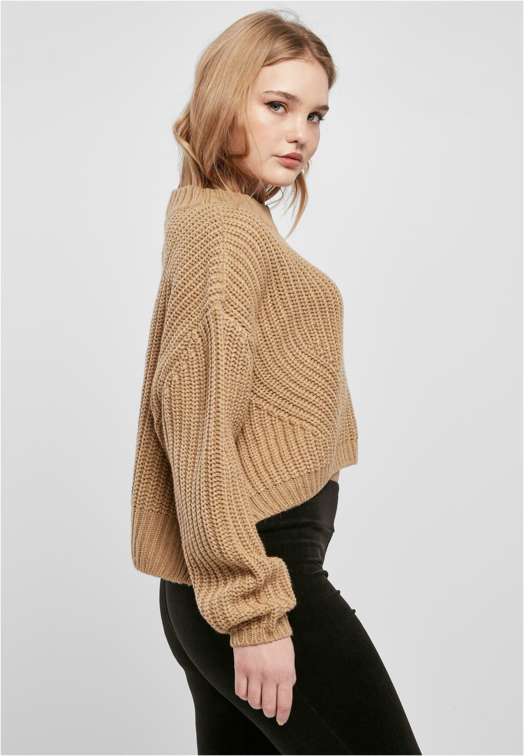 Urban Classics Ladies Wide Oversize Sweater unionbeige TB2359