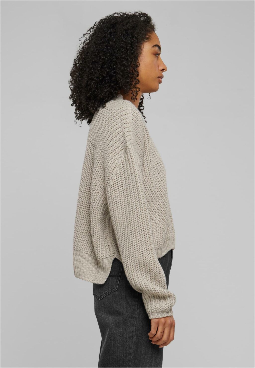 Urban Classics Ladies Wide Oversize Sweater warmgrey TB2359