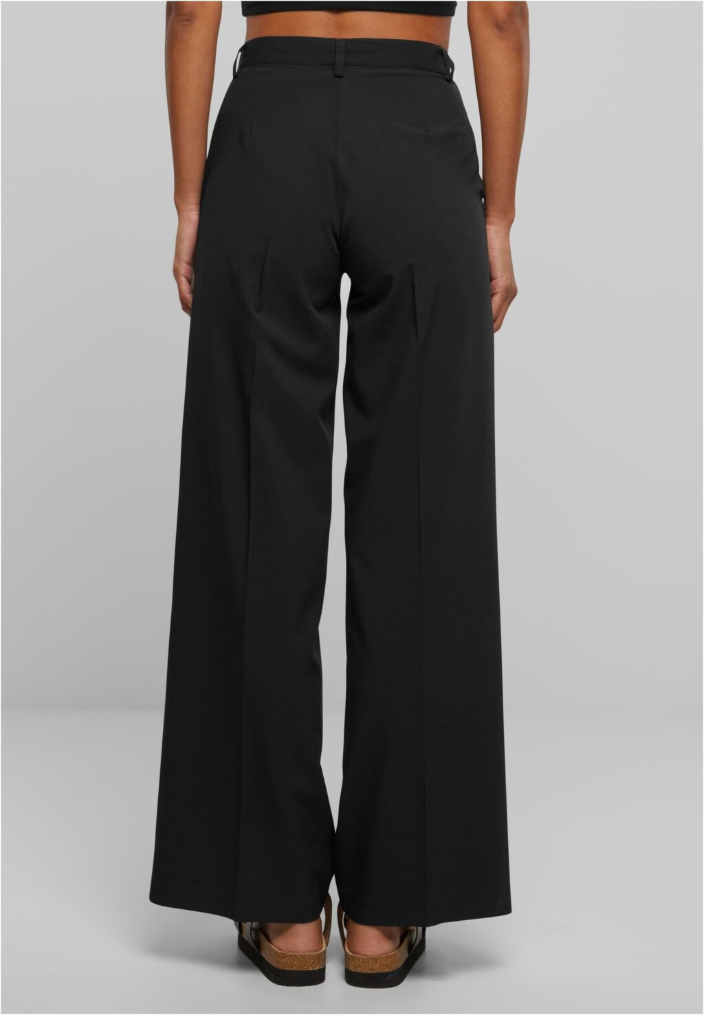 Urban Classics Ladies Wide Pleated Pants black TB6843