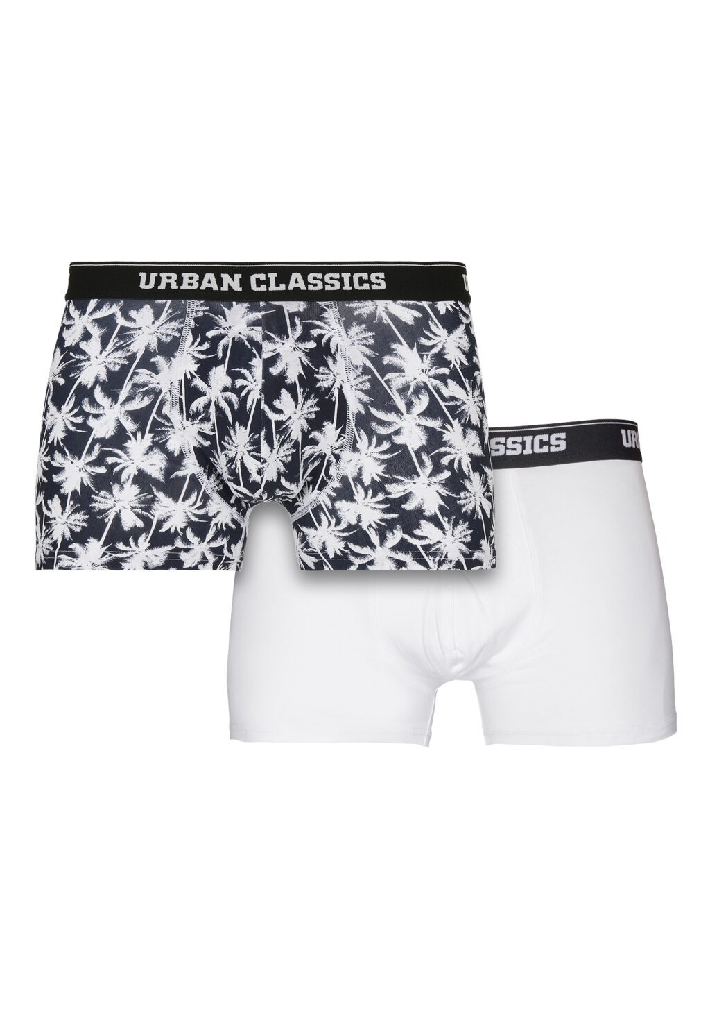 Urban Classics Men Boxer Shorts 2-Pack palm aop+white TB1277
