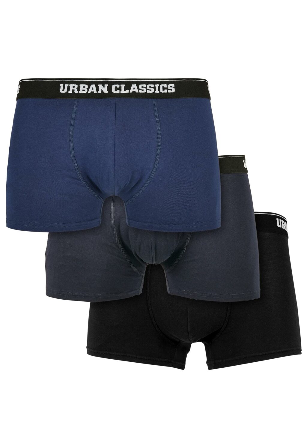 Urban Classics Organic Boxer Shorts 3-Pack darkblue+navy+black TB3838