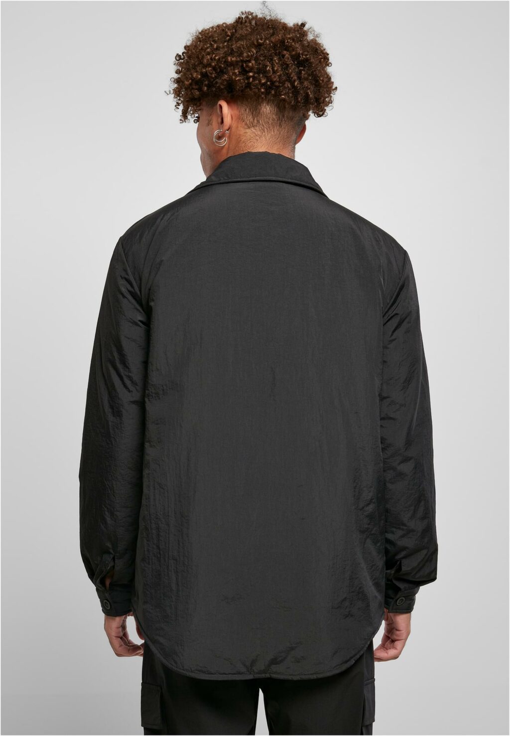 Urban Classics Padded Nylon Shirt Jacket black TB4719