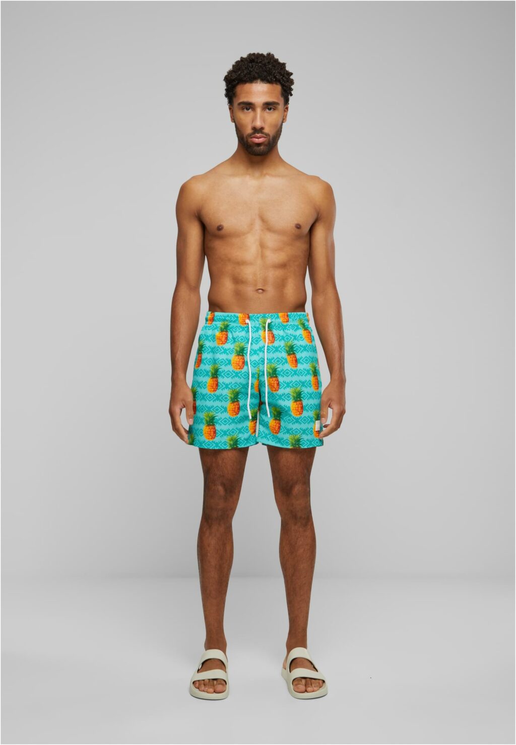 Urban Classics Pattern Swim Shorts pineapple aop TB2679