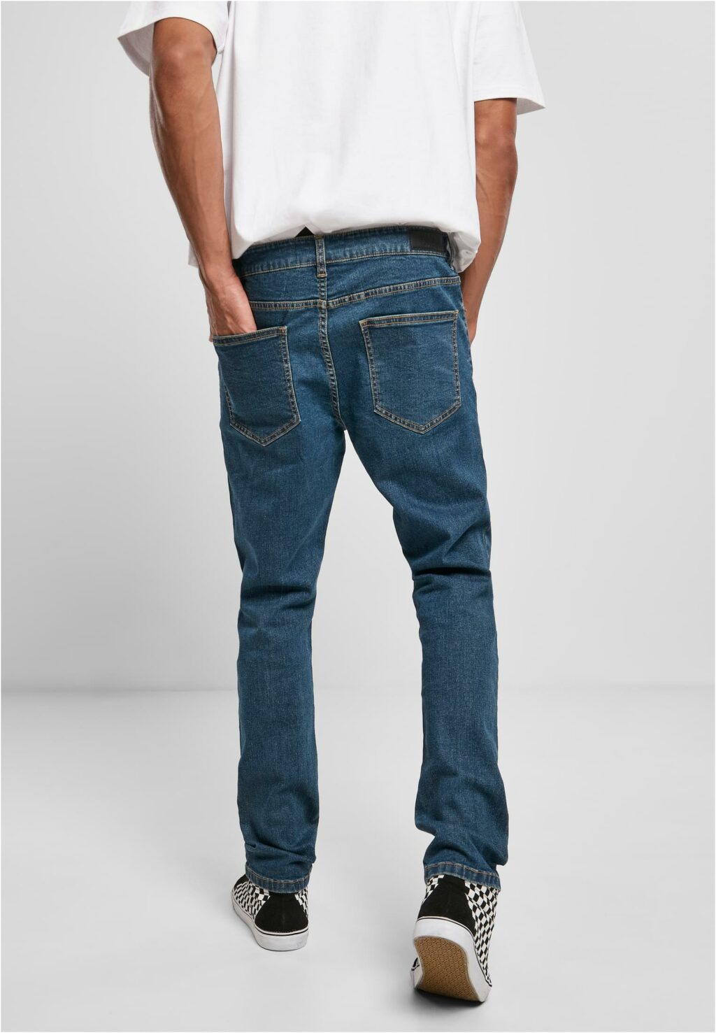 Urban Classics Slim Fit Jeans mid indigo washed TB3076