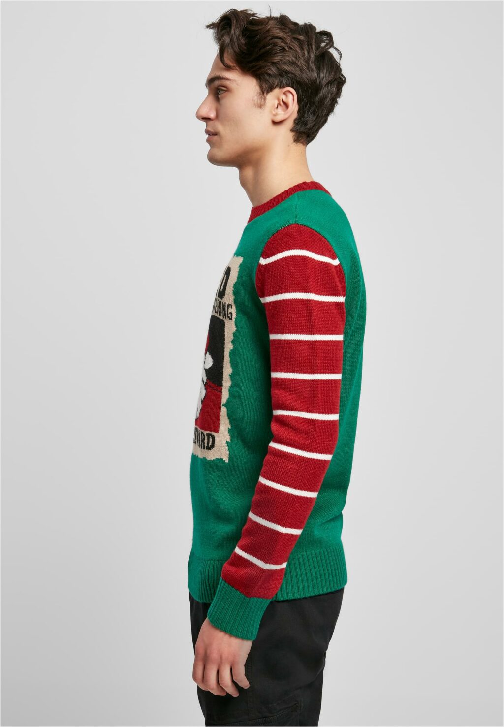 Urban Classics Wanted Christmas Sweater x-masgreen/white TB4490