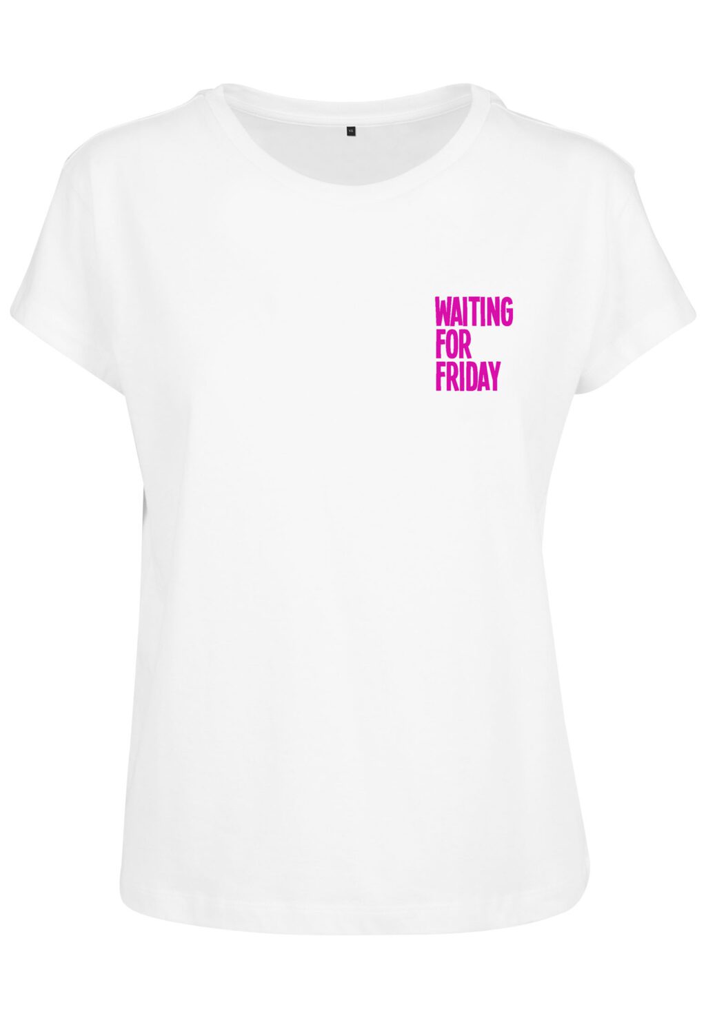Waiting for Friday Tee white/pink MT735