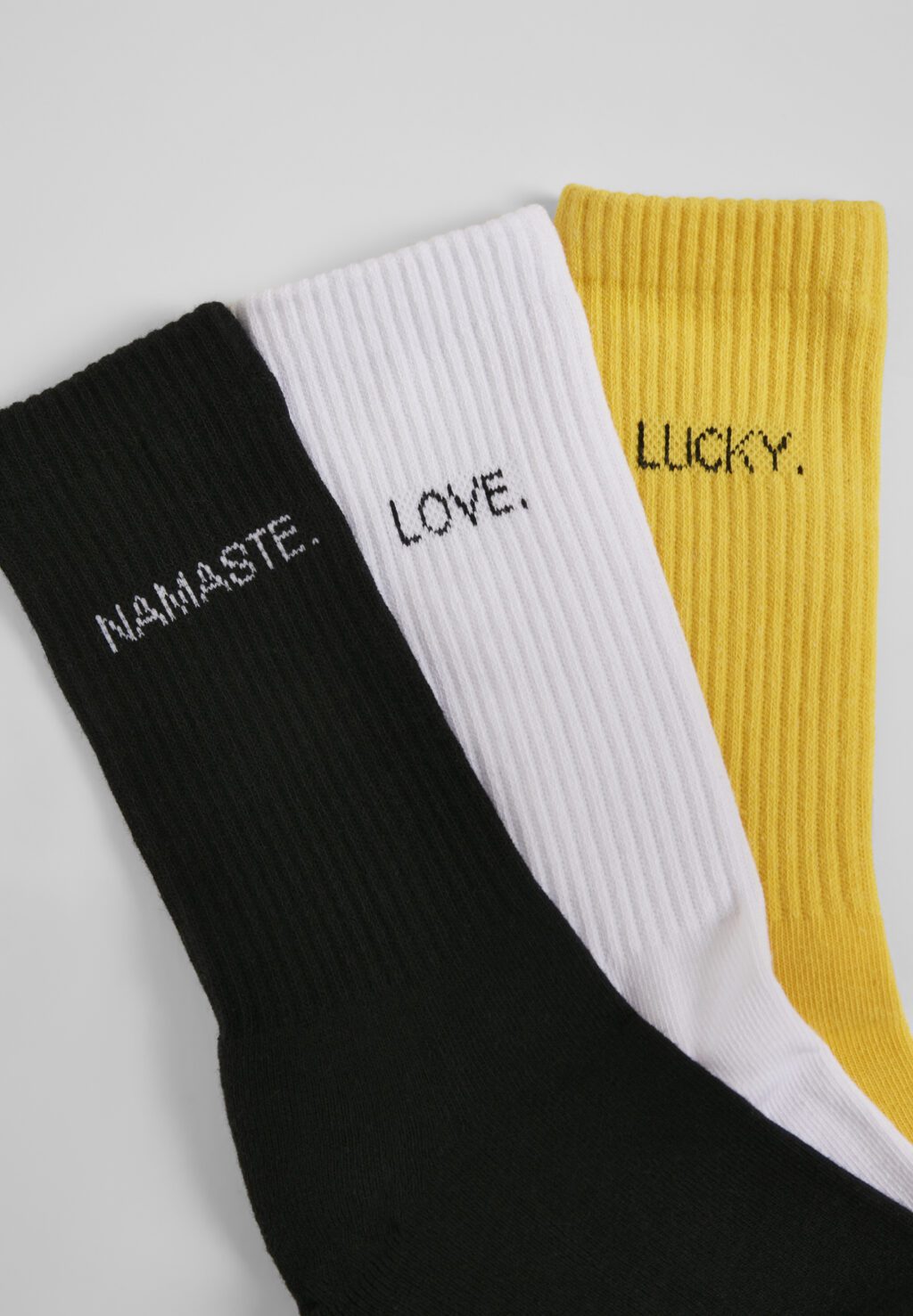 Wording Socks 3-Pack black/white/yellow TB3306